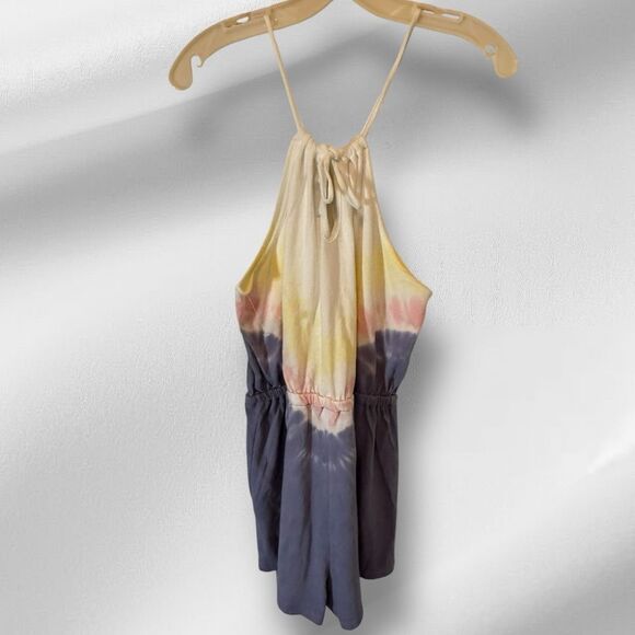 WildFox Tie Dyed Shorts Romper nwt - Picture 1 of 8